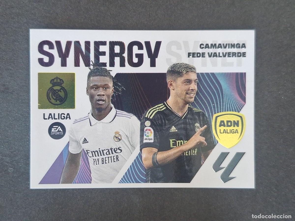 Cromos de f&uacute;tbol: L2 CAMAVINGA - FEDE VALVERDE REAL MADRID ADN SYNERGY LIGA ESTE 2023 2024 23 24 NUNCA PEGADO