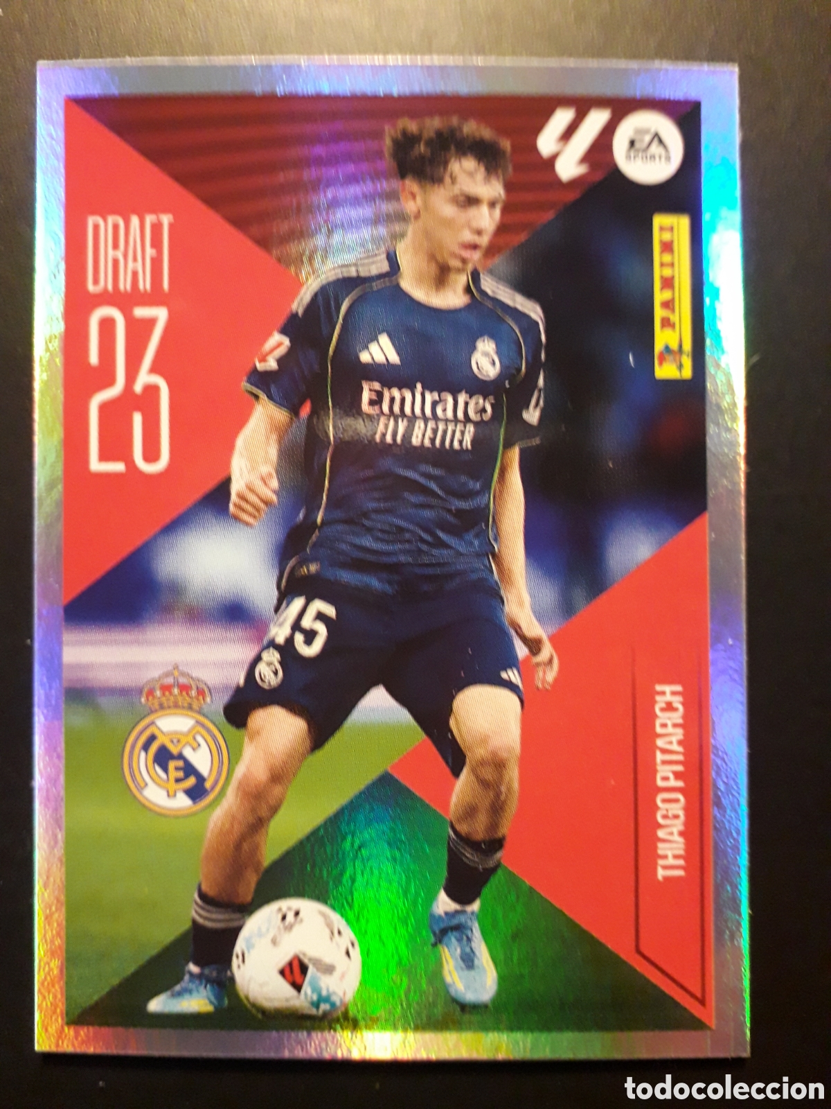 Cromos de Futebol: THIAGO PITARCH, REAL MADRID DRAFT 23 N&deg; 22 ED ESTE 2026 2027 26 27 SIN PEGAR PEDIDO M&Iacute;NIMO 3&euro;