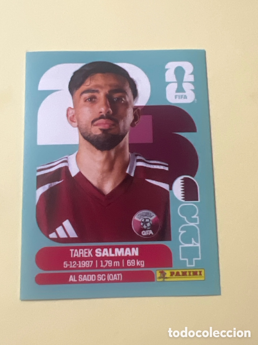 Fu&szlig;ball-Sticker: C3259. QAT 8 QAT8 TAREK SALMAN QATAR MUNDIAL FIFA WORLD CUP 2026 STICKER PANINI