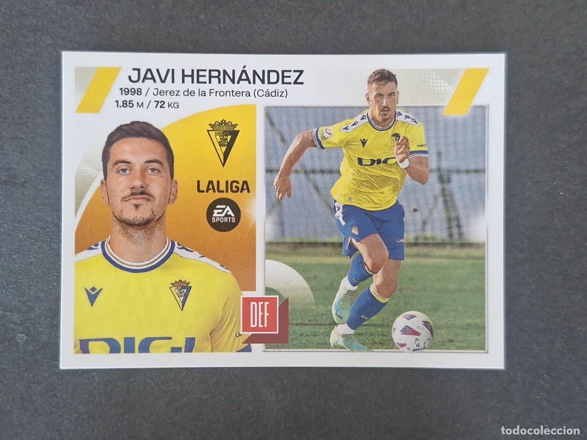 Cromos de f&uacute;tbol: L2 JAVI HERNANDEZ CADIZ C. F. COLOCA LIGA ESTE 2023 2024 23 24 NUNCA PEGADO SIN PEGAR