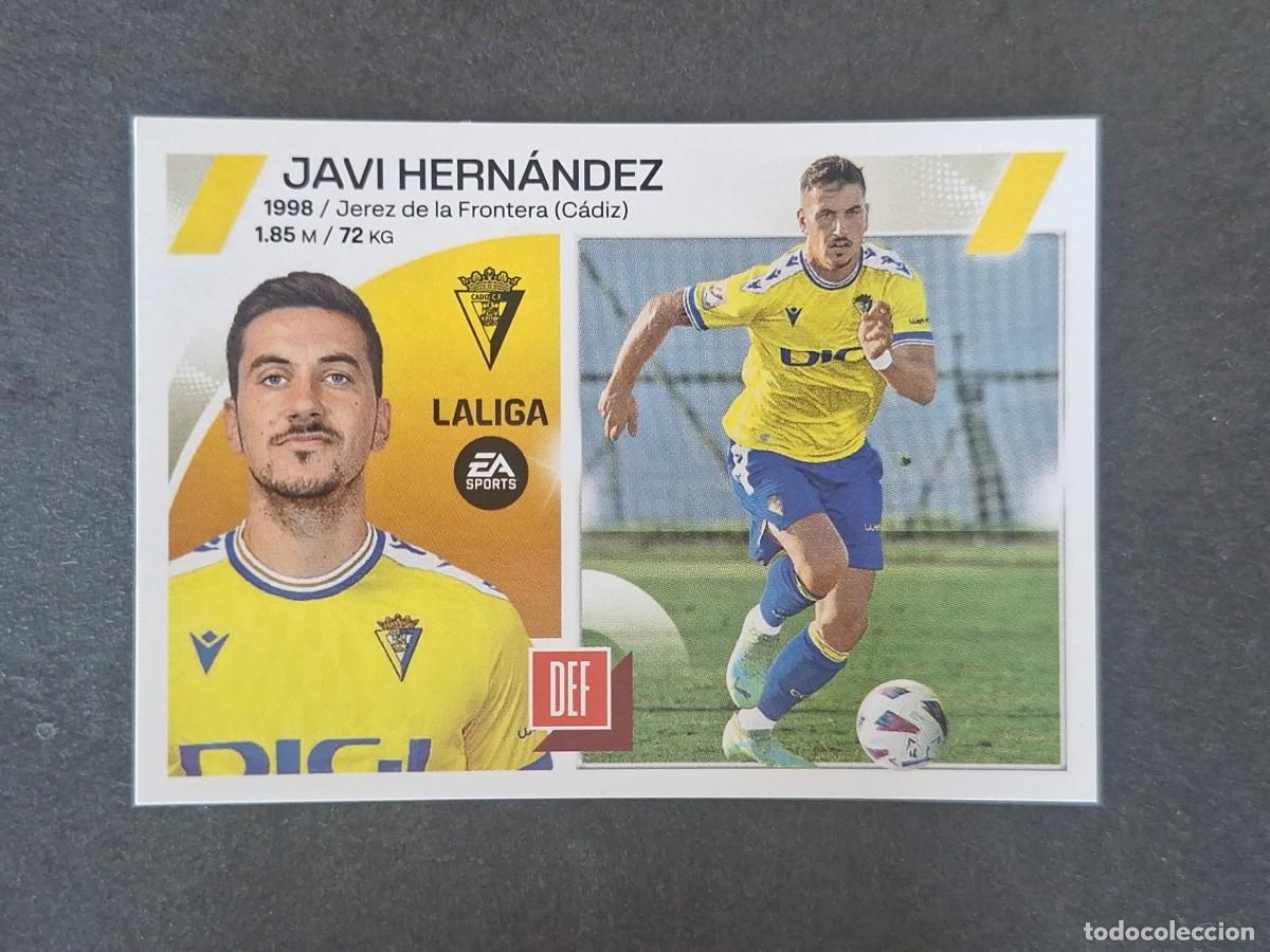 Cromos de f&uacute;tbol: L2 JAVI HERNANDEZ CADIZ C. F. COLOCA LIGA ESTE 2023 2024 23 24 NUNCA PEGADO SIN PEGAR