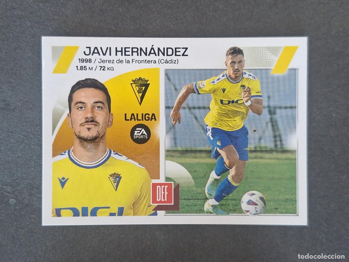 Football Stickers: L2 JAVI HERNANDEZ CADIZ C. F. COLOCA LIGA ESTE 2023 2024 23 24 NUNCA PEGADO SIN PEGAR