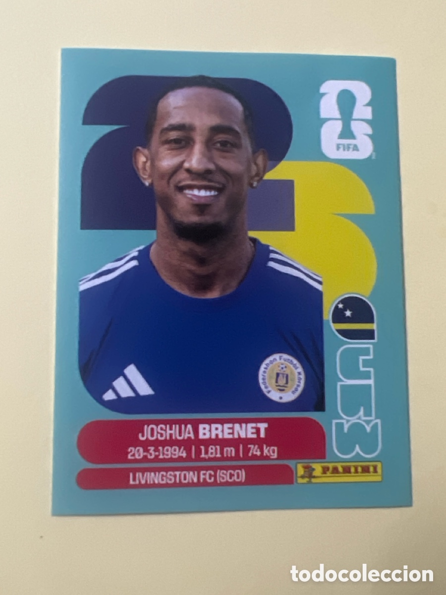 Figurine di Calcio: C3264. CUW 6 Joshua Brenet [Sticker] / FIFA World Cup 2026