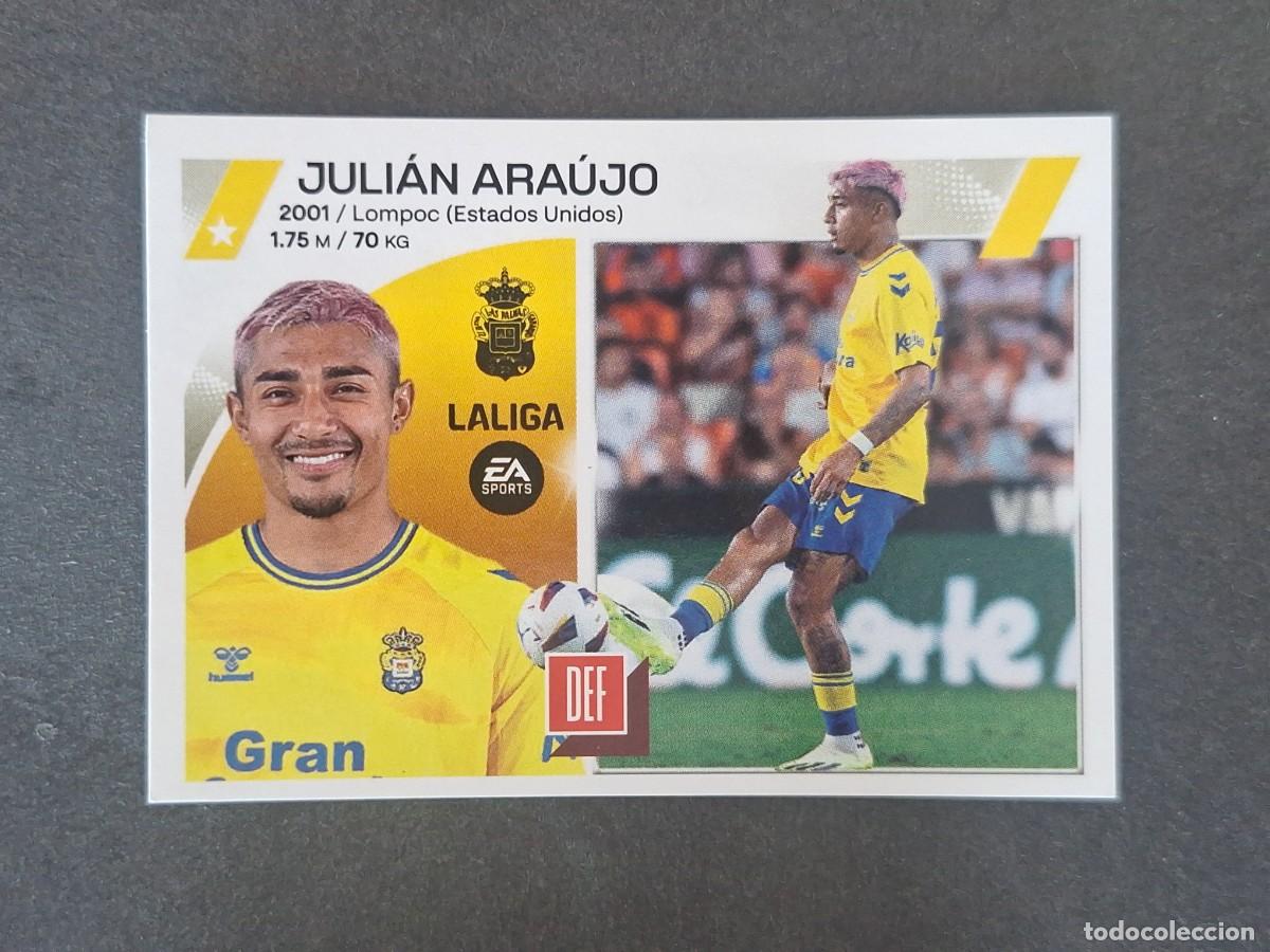 Figurine di Calcio: L2 JULIAN ARAUJO U. D. LAS PALMAS COLOCA LIGA ESTE 2023 2024 23 24 NUNCA PEGADO SIN PEGAR
