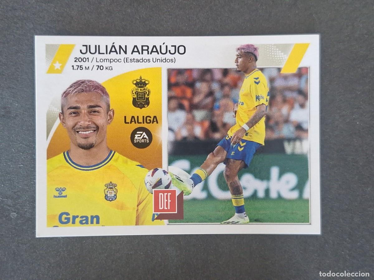 Figurine di Calcio: L2 JULIAN ARAUJO U. D. LAS PALMAS COLOCA LIGA ESTE 2023 2024 23 24 NUNCA PEGADO SIN PEGAR