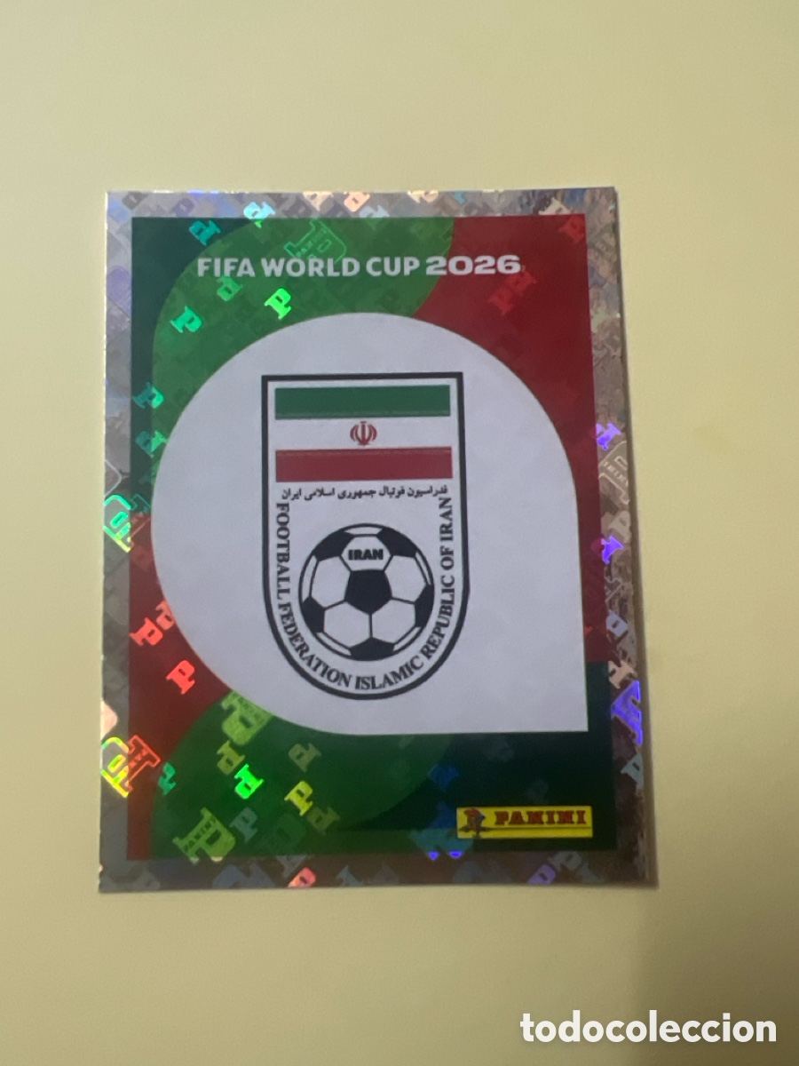 Cartes &agrave; collectionner de Football: C3268. CROMO FIFA WORLD CUP 2026. PANINI. LOGO IRAN. IRN 1