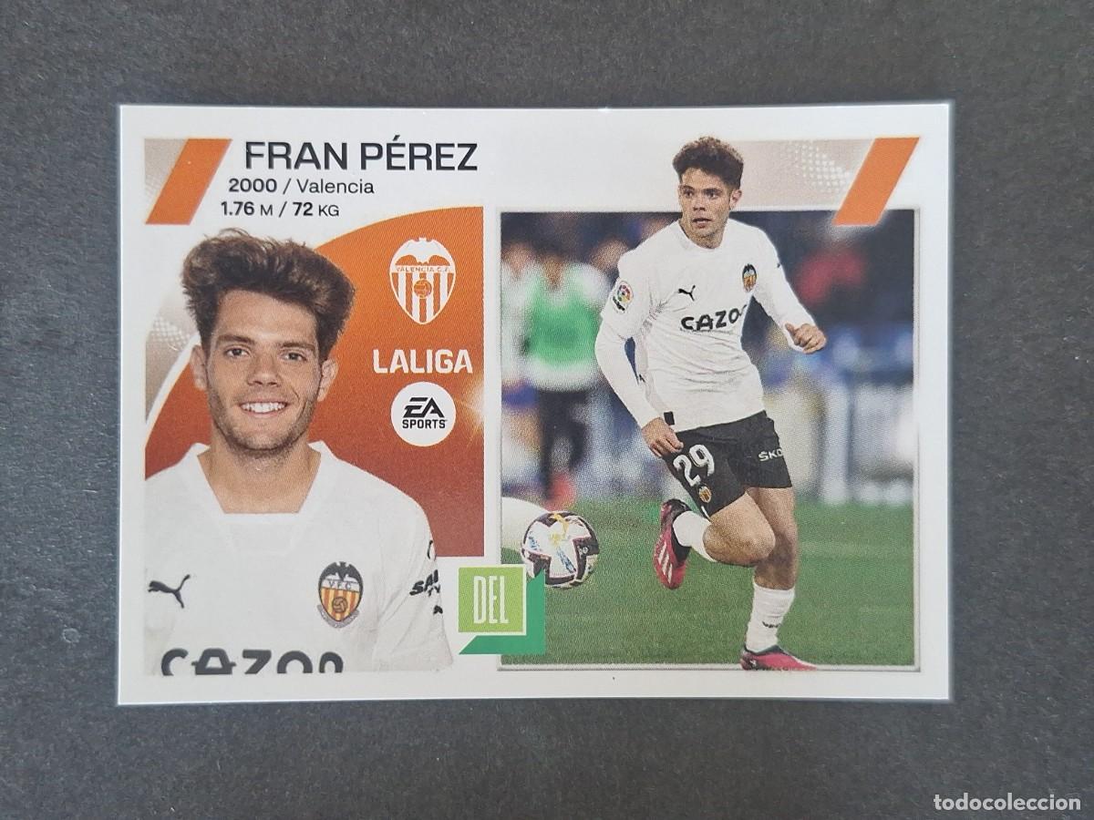 Fu&szlig;ball-Sticker: L2 FRAN PEREZ VALENCIA C. F. COLOCA LIGA ESTE 2023 2024 23 24 NUNCA PEGADO SIN PEGAR