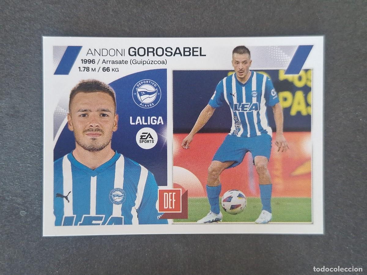 Cromos de f&uacute;tbol: L2 GOROSABEL DEPORTIVO ALAVES FICHAJE 28 LIGA ESTE 2023 2024 23 24 NUNCA PEGADO SIN PEGAR