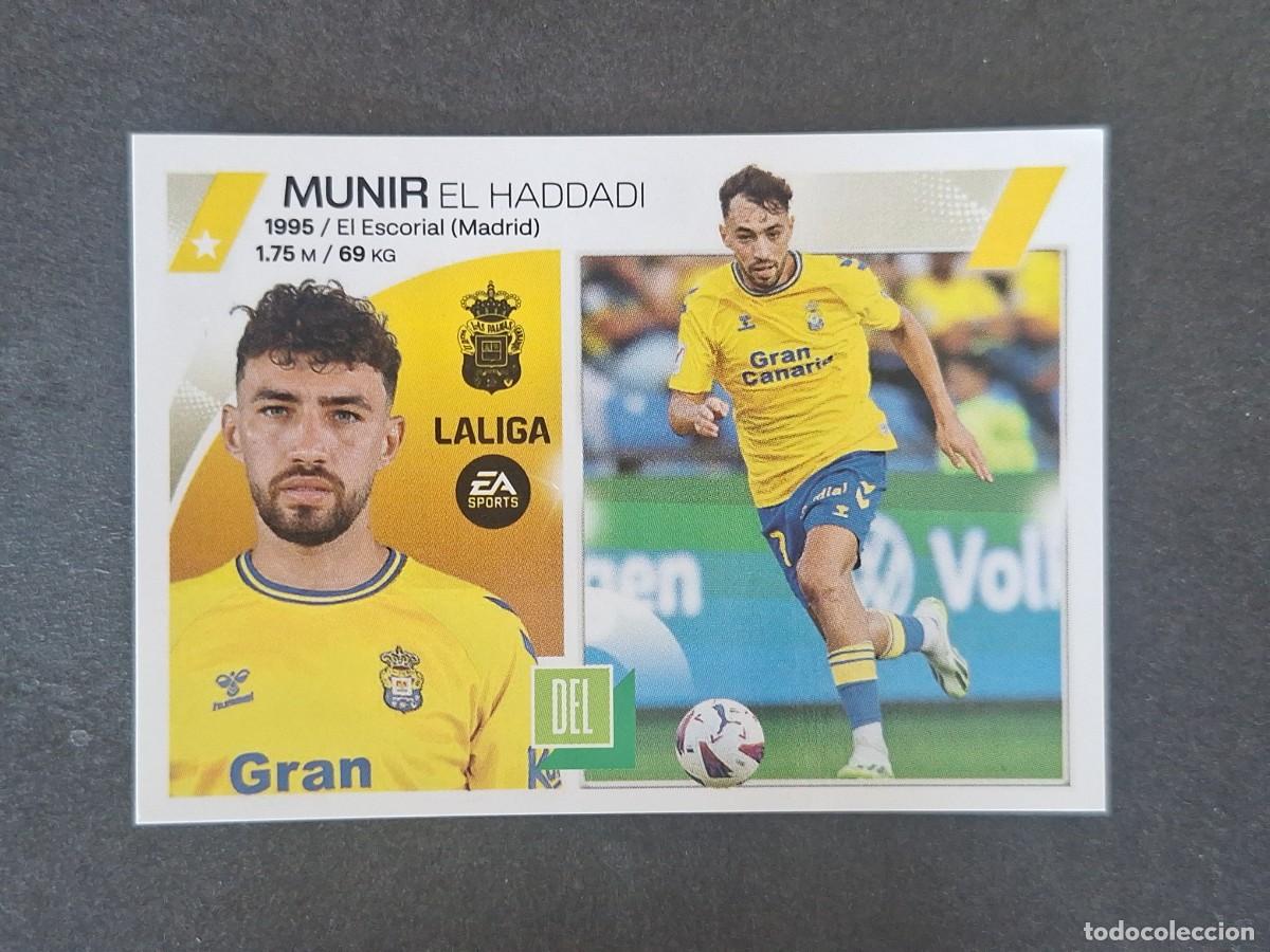 Cromos de f&uacute;tbol: L2 MUNIR U. D. LAS PALMAS FICHAJE 37 LIGA ESTE 2023 2024 23 24 NUNCA PEGADO SIN PEGAR