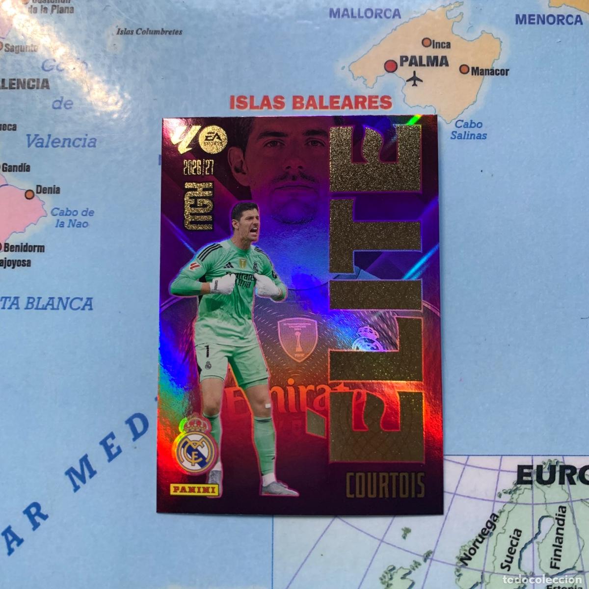 Cromos de f&uacute;tbol: Courtois elite n&uacute;mero 4 Del Real Madrid megacracks 26-27 2026-2027