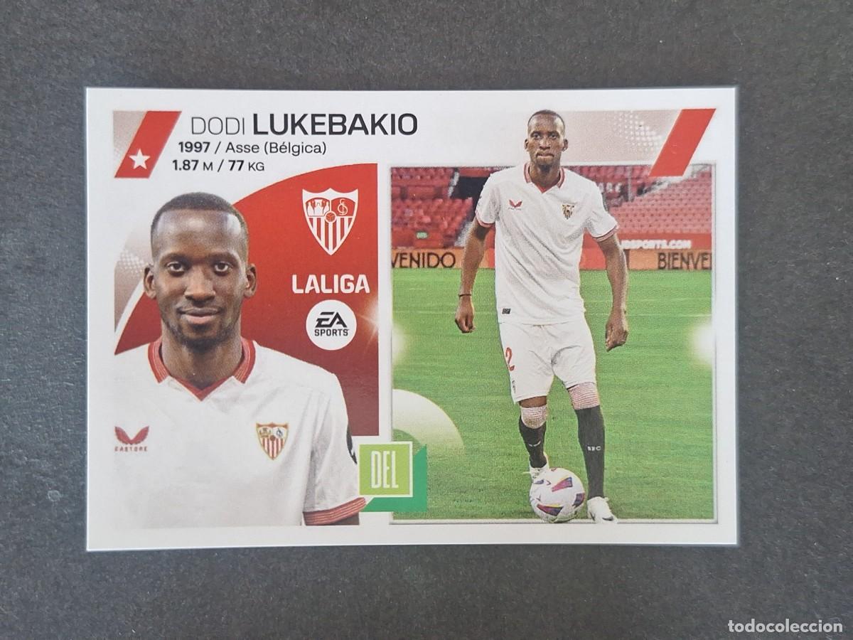 Cromos de f&uacute;tbol: L2 LUKEBAKIO SEVILLA F. C. FICHAJE 41 LIGA ESTE 2023 2024 23 24 NUNCA PEGADO SIN PEGAR
