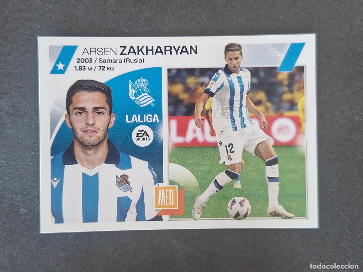 Cromos de f&uacute;tbol: L2 ZAKHARYAN REAL SOCIEDAD FICHAJE 44 LIGA ESTE 2023 2024 23 24 NUNCA PEGADO SIN PEGAR