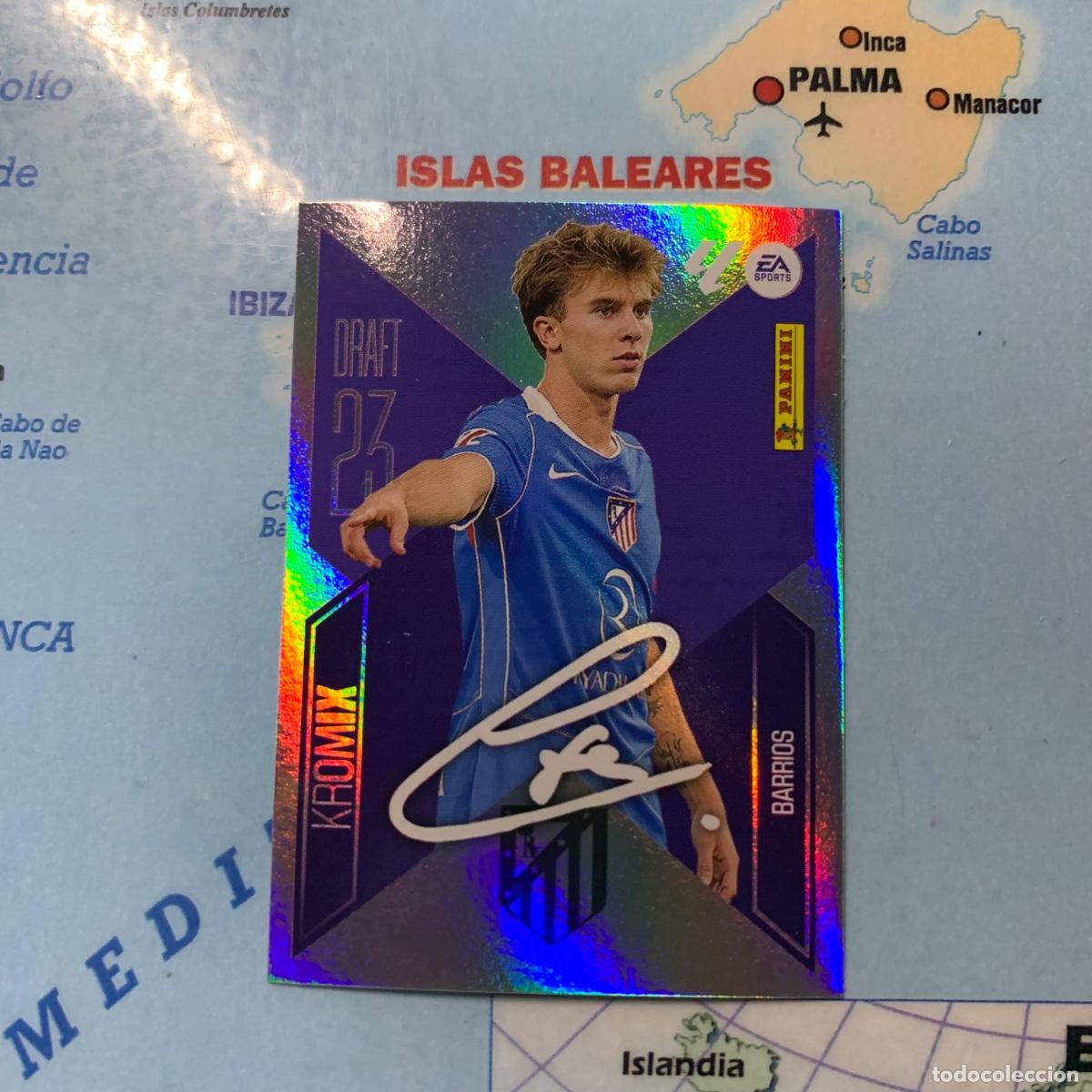 Cromos de f&uacute;tbol: Barrios draft 23 Kromix n&uacute;mero K3 Del Atl&eacute;tico de Madrid cromo de la liga este 26-27 2026-2027