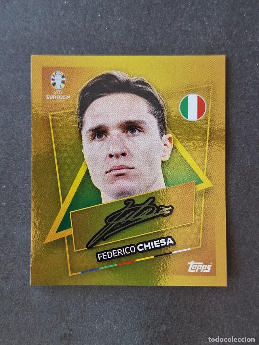 Figurine di Calcio: L1 FEDERICO CHIESA ITALIA SP TOPPS EUROCOPA ALEMANIA 2024 NUNCA PEGADO SIN PEGAR