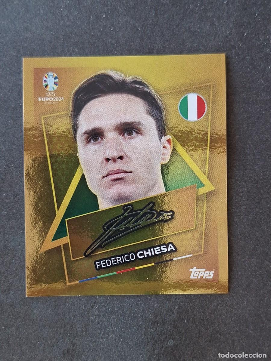 Figurine di Calcio: L1 FEDERICO CHIESA ITALIA SP TOPPS EUROCOPA ALEMANIA 2024 NUNCA PEGADO SIN PEGAR