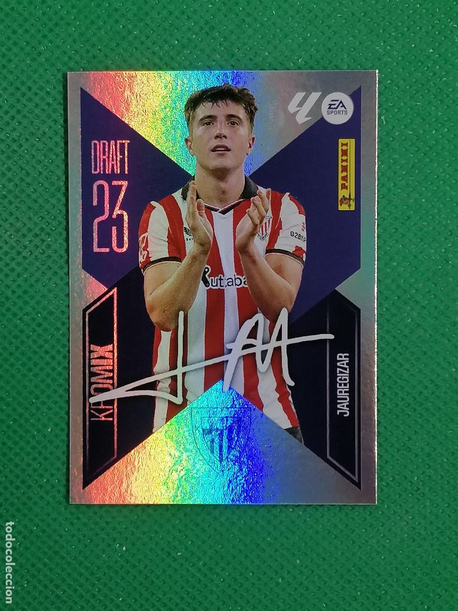 Cromos de f&uacute;tbol: K 11 K11 JAUREGIZAR ATHLETIC BILBAO DRAFT 23 KROMIX FIRMADO ⚽ PANINI LIGA ESTE 26 27 2026 2027 ⚽