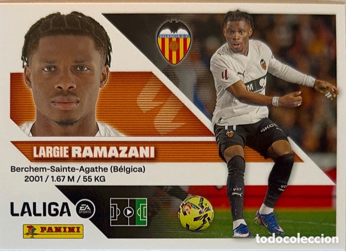Cromos de f&uacute;tbol: 19.- Ramazani (VALENCIA) - COLECCIONES ESTE 2026/27 (PANINI)