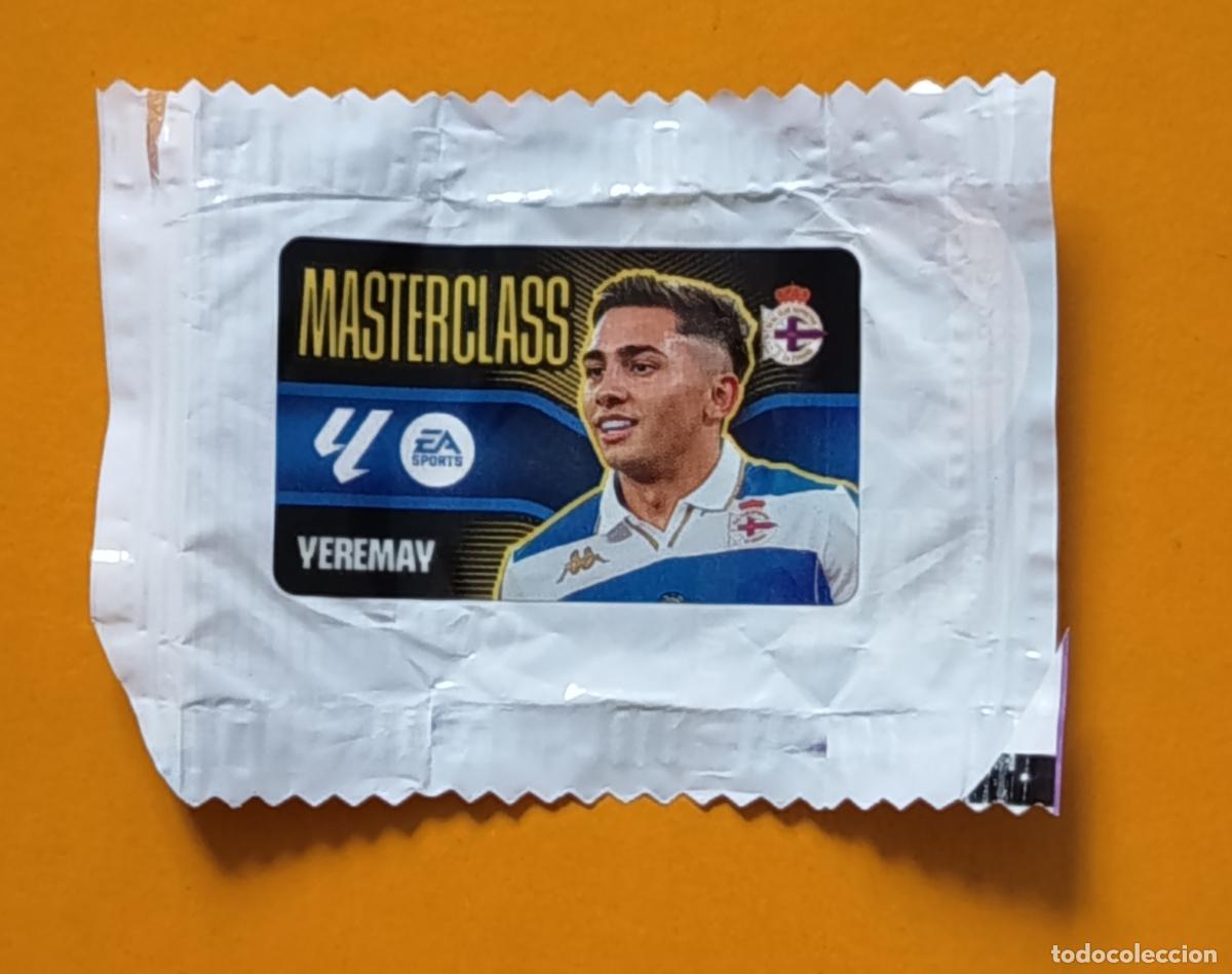 Cromos de f&uacute;tbol: YEREMAY. DEPORTIVO LA CORU&Ntilde;A. MASTERCLASS. CHICLE LIGA ESTE 2026-27