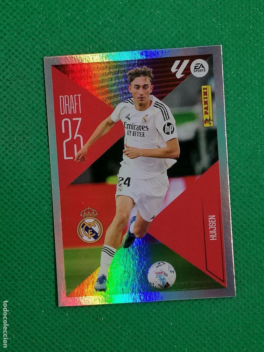 Cromos de f&uacute;tbol: 10 HUIJSEN REAL MADRID DRAFT 23 ⚽ PANINI LIGA ESTE 26 27 2026 2027 ⚽