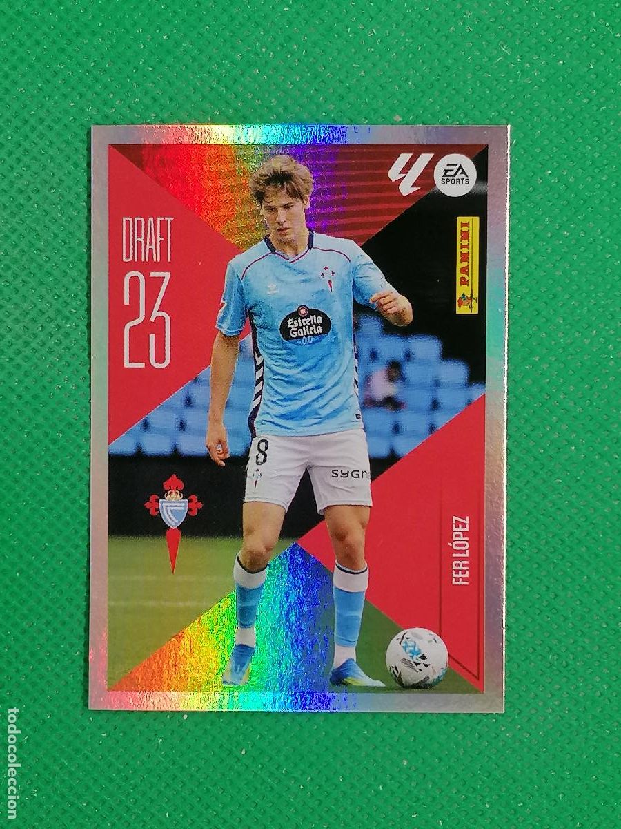 Cromos de f&uacute;tbol: 7 FER LOPEZ CELTA DRAFT 23 ⚽ PANINI LIGA ESTE 26 27 2026 2027 ⚽
