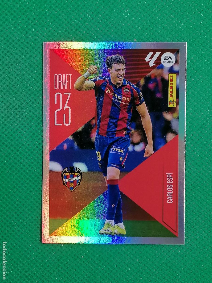 Cromos de f&uacute;tbol: 4 CARLOS ESPI LEVANTE DRAFT 23 ⚽ PANINI LIGA ESTE 26 27 2026 2027 ⚽