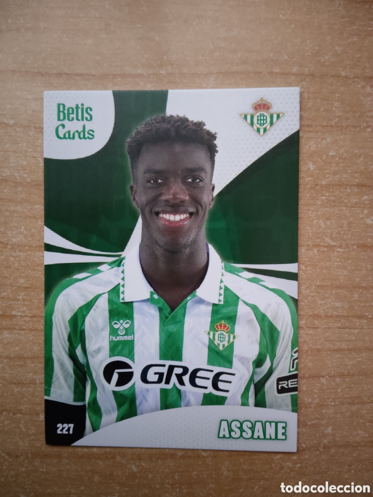 Cromos de f&uacute;tbol: 227 ASSANE REAL BETIS HOLY CARDS 2024 2025