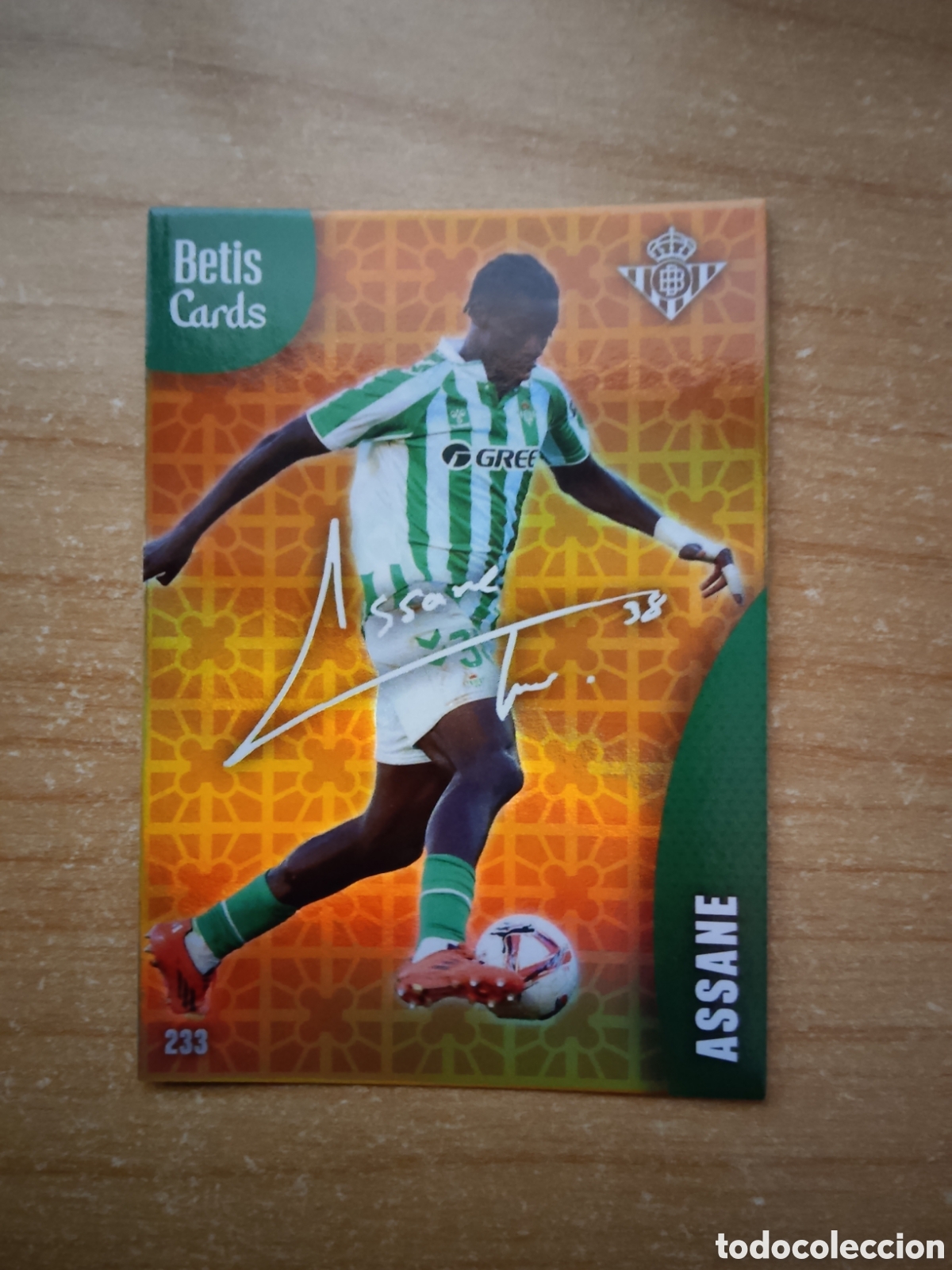 Cartes &agrave; collectionner de Football: 233 ASSANE FIRMA REAL BETIS HOLY CARDS 2024 2025