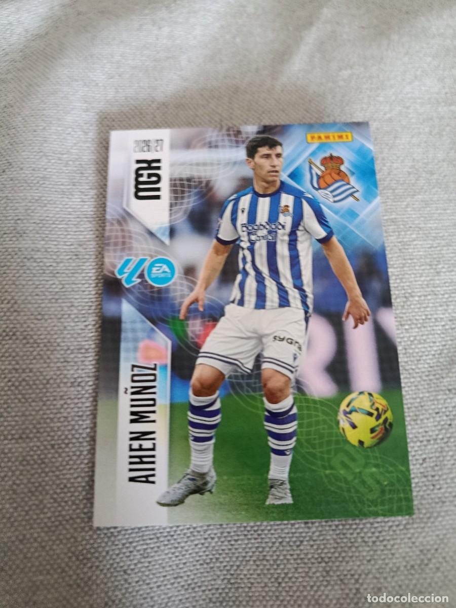 Cartes &agrave; collectionner de Football: Megacracks 26/27. 314- Aihen Mu&ntilde;oz. Real Sociedad.