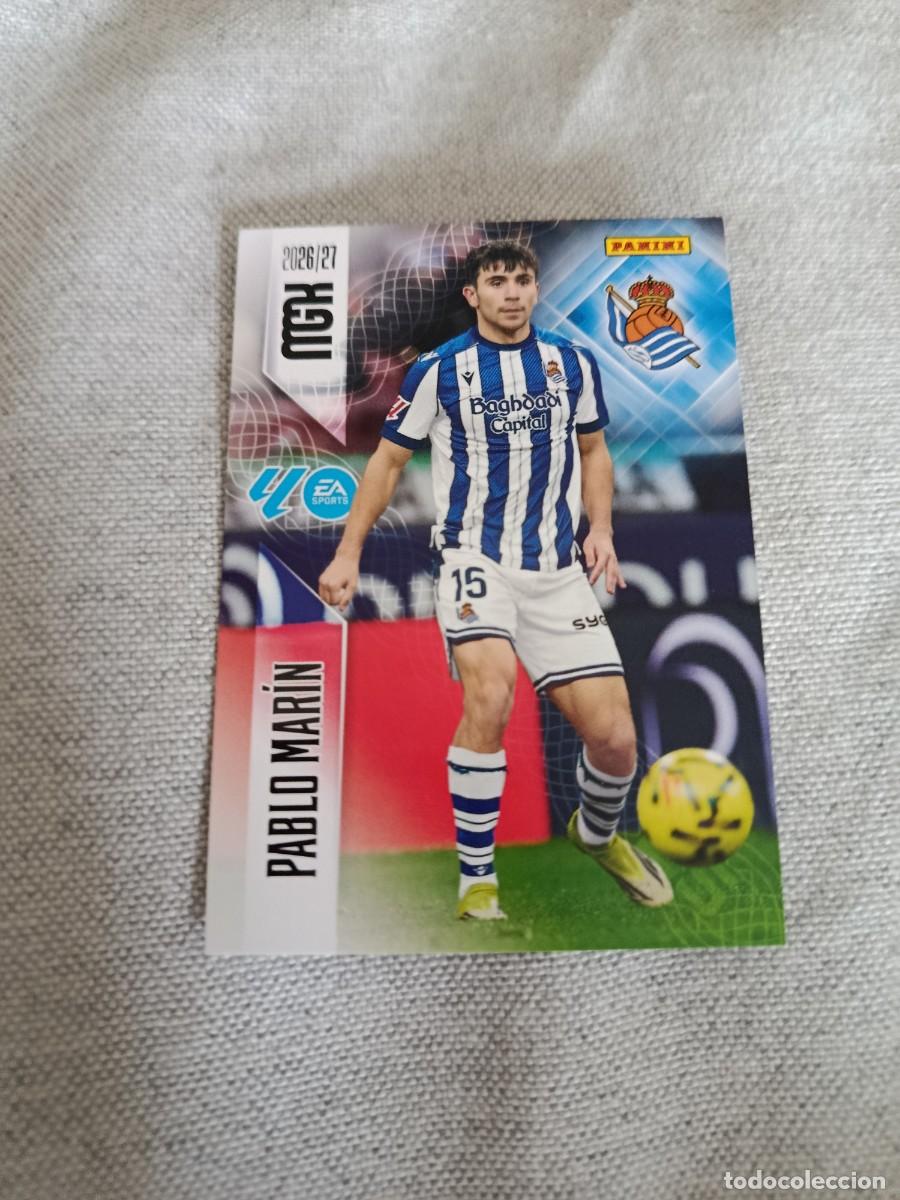Fu&szlig;ball-Sticker: Megacracks 26/27. 317- Pablo Mar&iacute;n. Real Sociedad.