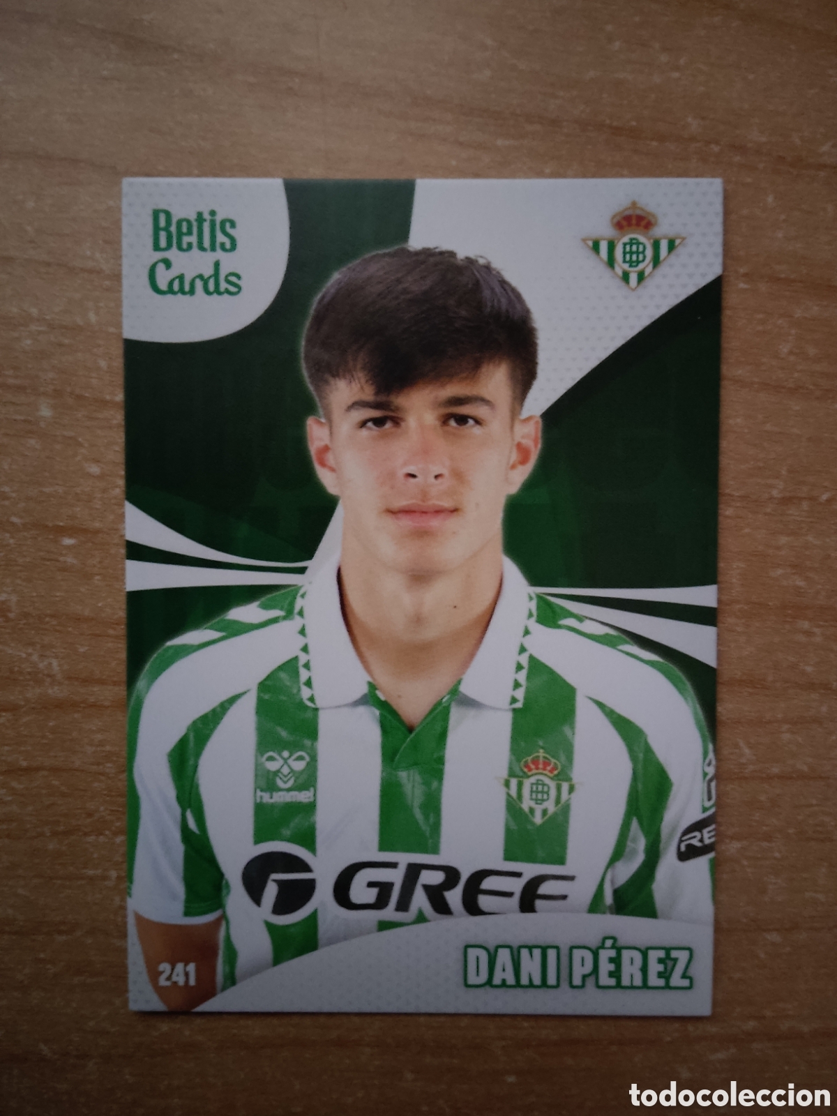 Football Stickers: 241 DANI PEREZ REAL BETIS HOLY CARDS 2024 2025