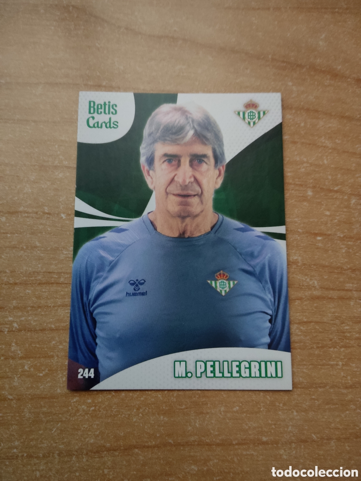 Fu&szlig;ball-Sticker: 244 MANUEL PELLEGRINI REAL BETIS HOLY CARDS 2024 2025