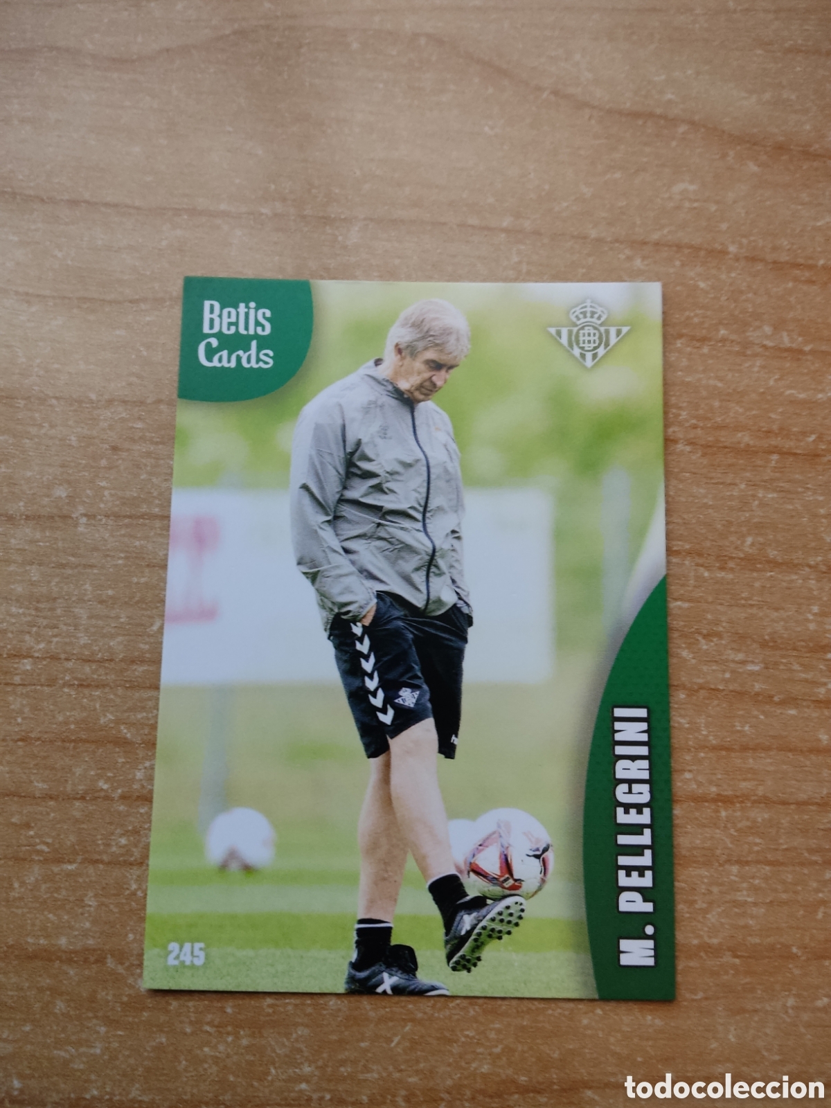 Fu&szlig;ball-Sticker: 245 MANUEL PELLEGRINI REAL BETIS HOLY CARDS 2024 2025
