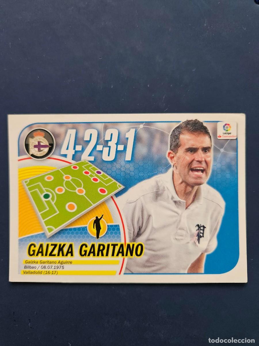 Fu&szlig;ball-Sticker: N&ordm; 14 GAIZKA GARITANO DEPORTIVO LOGO NUEVO LIGA ESTE 16 17 2016 2017 SIN PEGAR NUNCA PEGADO