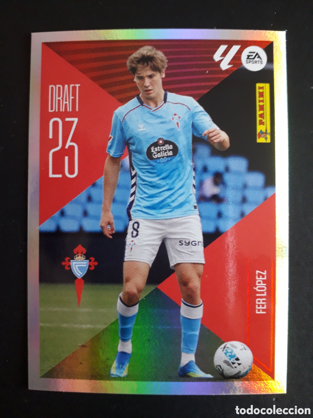 Fu&szlig;ball-Sticker: FER L&Oacute;PEZ CELTA DE VIGO DRAFT 23 N&deg; 7 ED ESTE 2026 2027 26 27 SIN PEGAR PEDIDO M&Iacute;NIMO 3&euro;