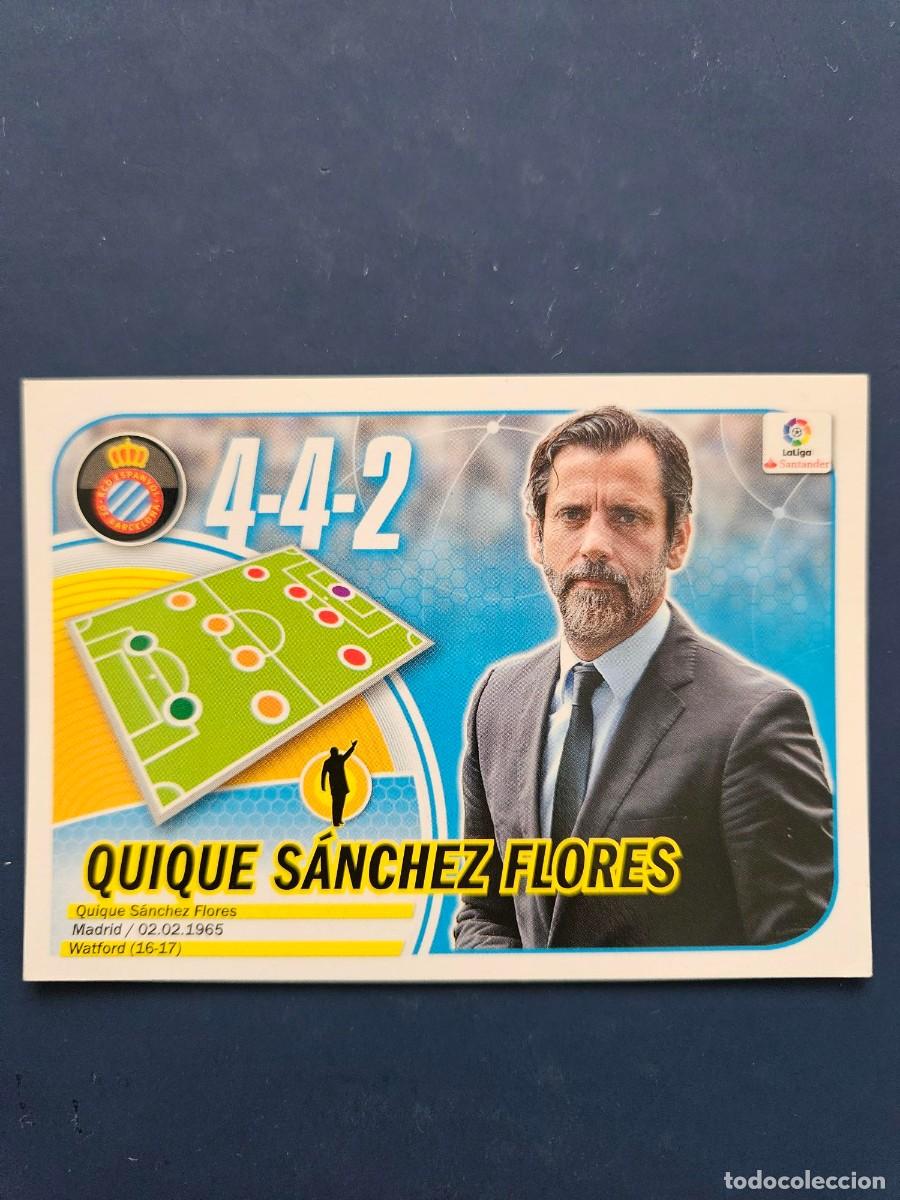 Cromos de f&uacute;tbol: N&ordm; 18 QUIQUE SANCHEZ FLORES ESPANYOL LOGO NUEVO LIGA ESTE 16 17 2016 2017 SIN PEGAR NUNCA PEGADO