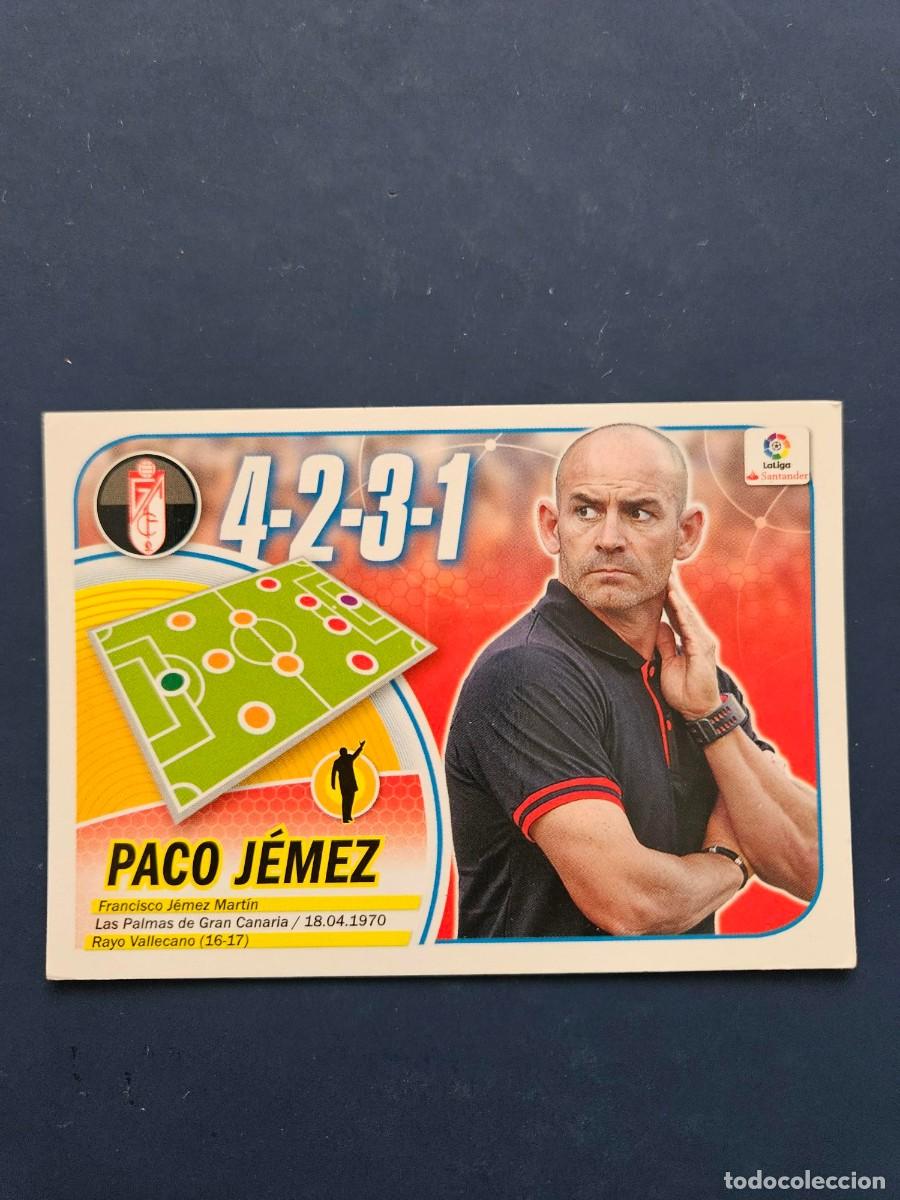 Cromos de f&uacute;tbol: N&ordm; 20 PACO JEMEZ GRANADA LOGO NUEVO LIGA ESTE 16 17 2016 2017 SIN PEGAR NUNCA PEGADO