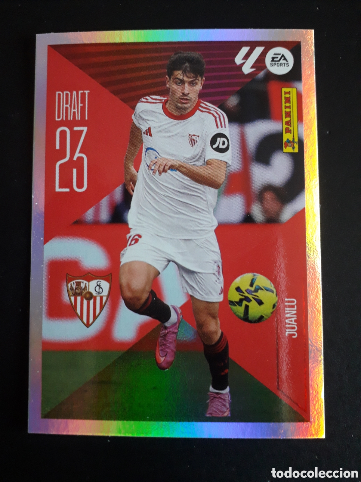 Cromos de f&uacute;tbol: JUANLU, SEVILLA DRAFT 23 N&deg; 14 ED ESTE 2026 2027 26 27 SIN PEGAR PEDIDO M&Iacute;NIMO 3&euro;