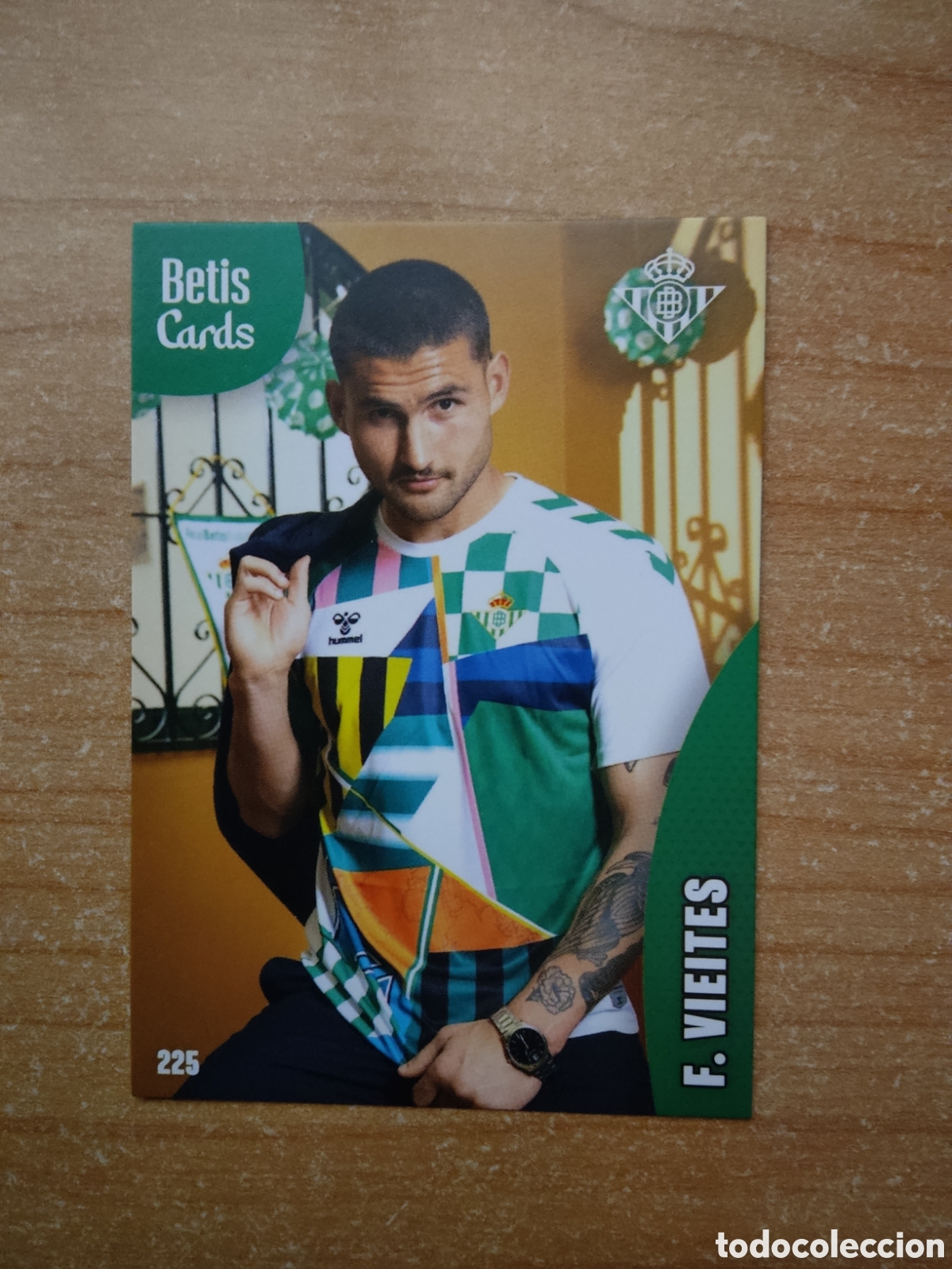 Cromos de f&uacute;tbol: 225 FRAN VIEITES REAL BETIS HOLY CARDS 2024 2025