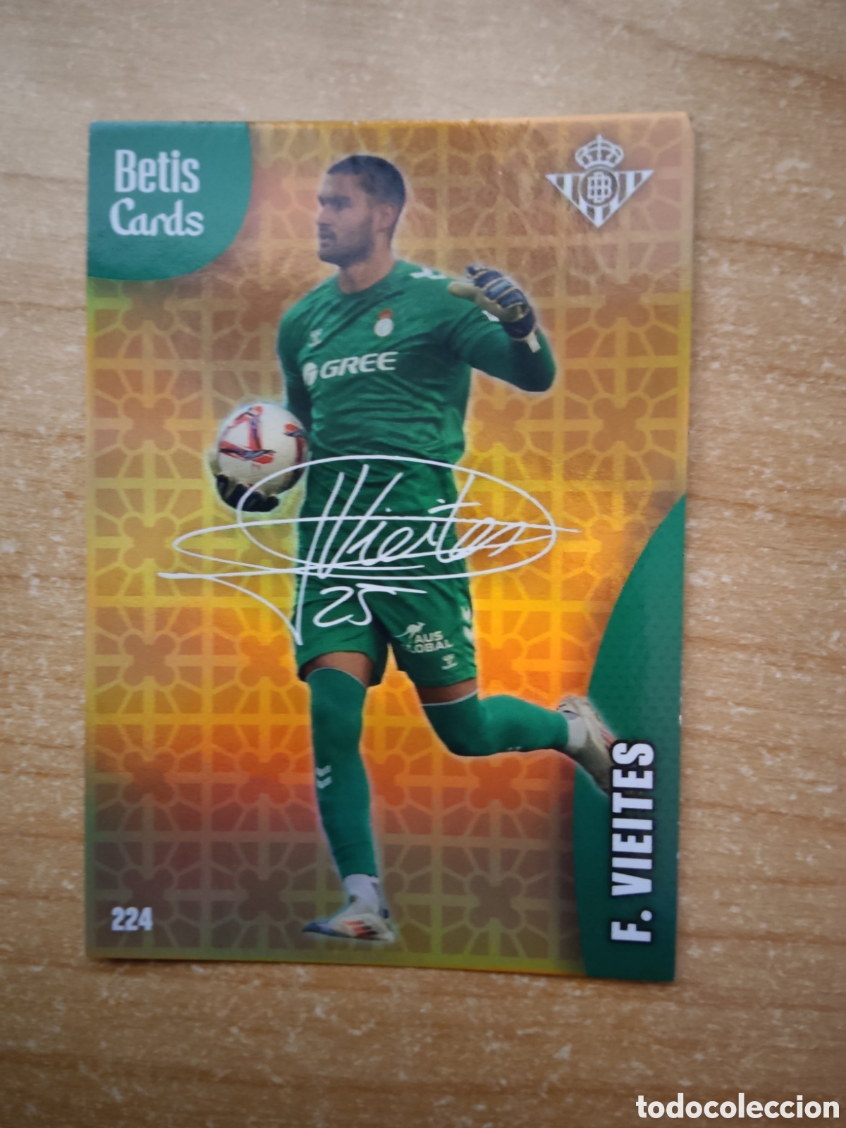 Cromos de f&uacute;tbol: 224 FRAN VIEITES REAL BETIS HOLY CARDS 2024 2025
