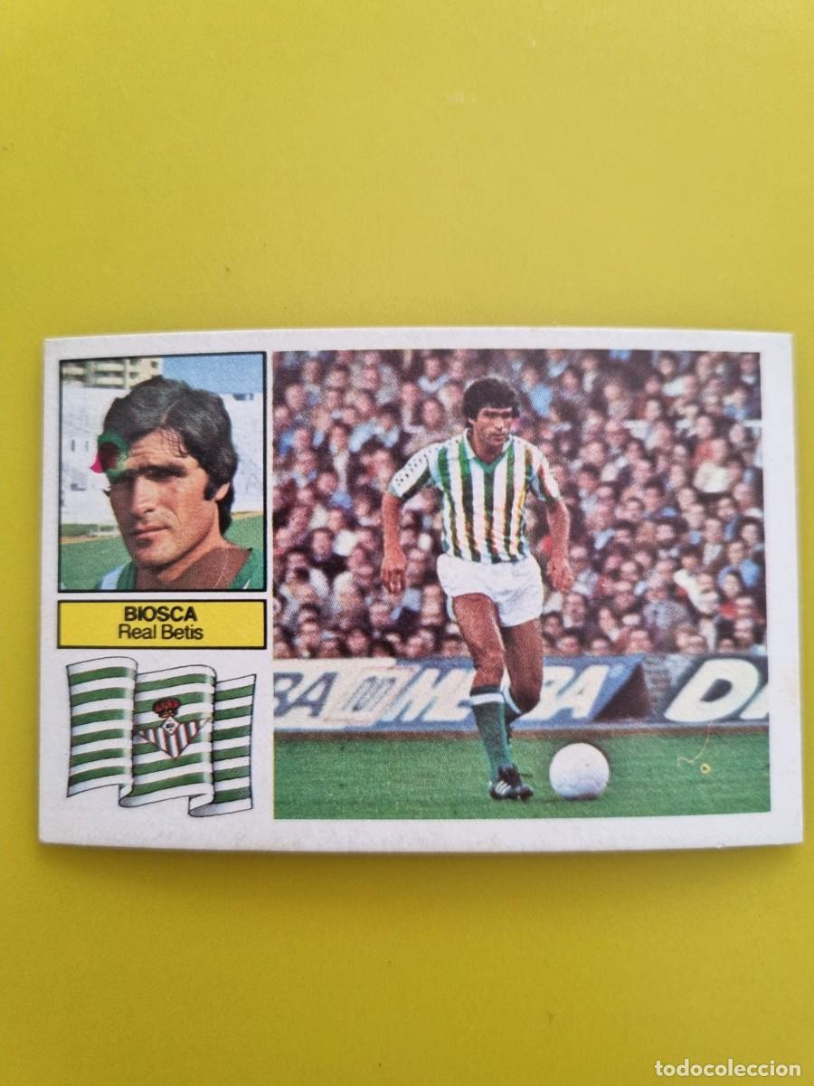 Cromos de f&uacute;tbol: CROMO FUTBOL LIGA ESTE BIOSCA REAL BETIS NUNCA PEGADO SIN PEGAR 82 83 1982 1983 AR826