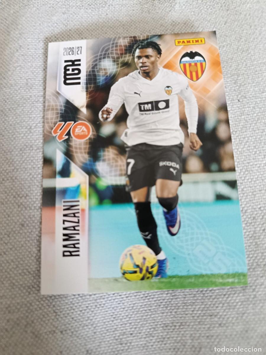 Cromos de f&uacute;tbol: Megacracks 26/27. 357- Ramazani. Valencia.