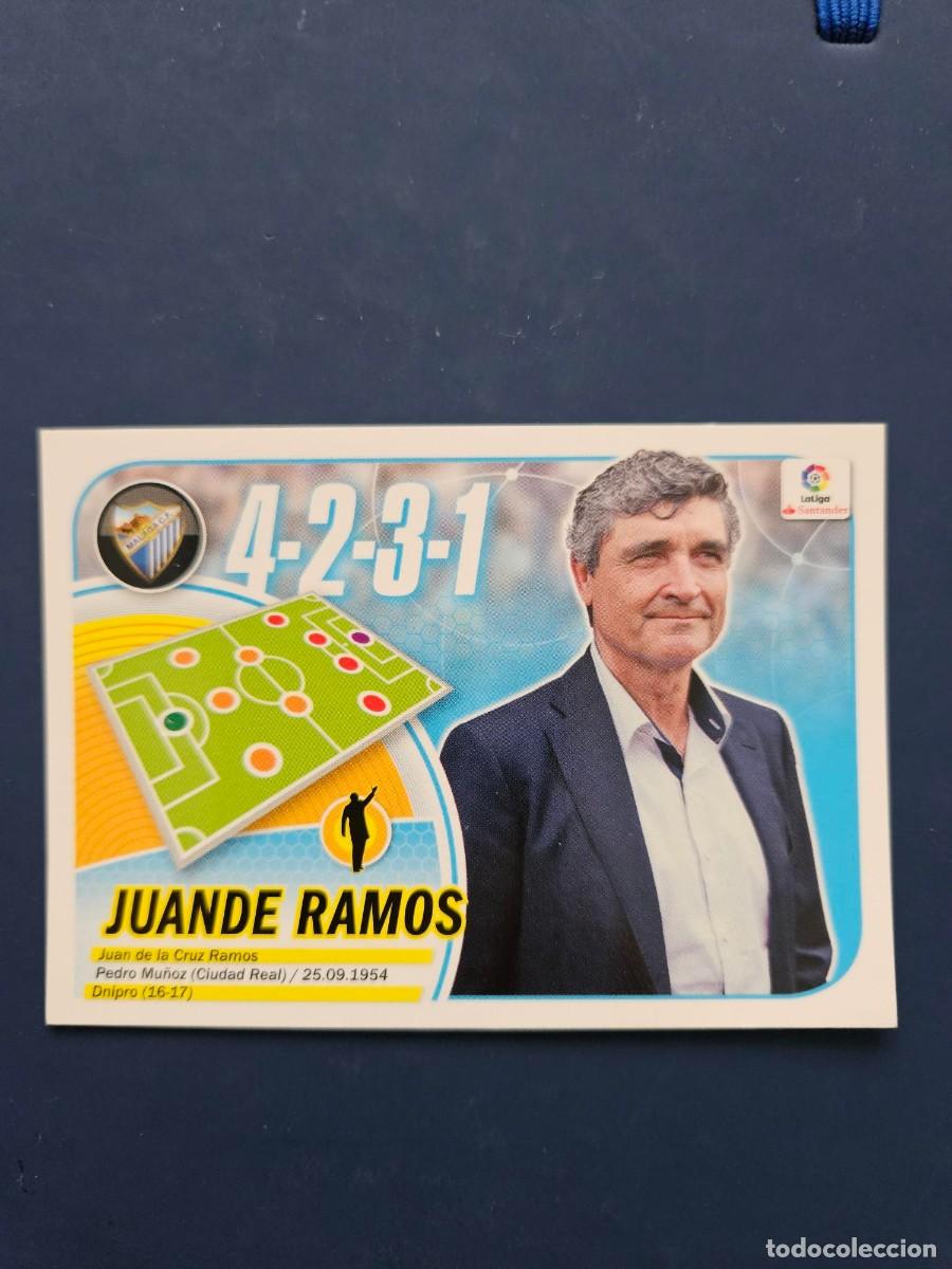 Cromos de f&uacute;tbol: N&ordm; 28 JUANDE RAMOS MALAGA LOGO NUEVO LIGA ESTE 16 17 2016 2017 SIN PEGAR NUNCA PEGADO
