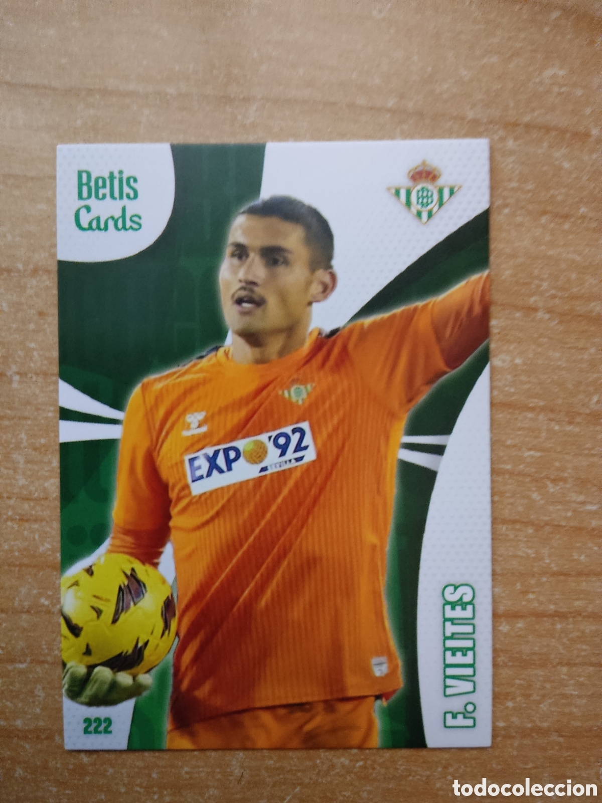 Cromos de f&uacute;tbol: 222 FRAN VIEITES REAL BETIS HOLY CARDS 2024 2025