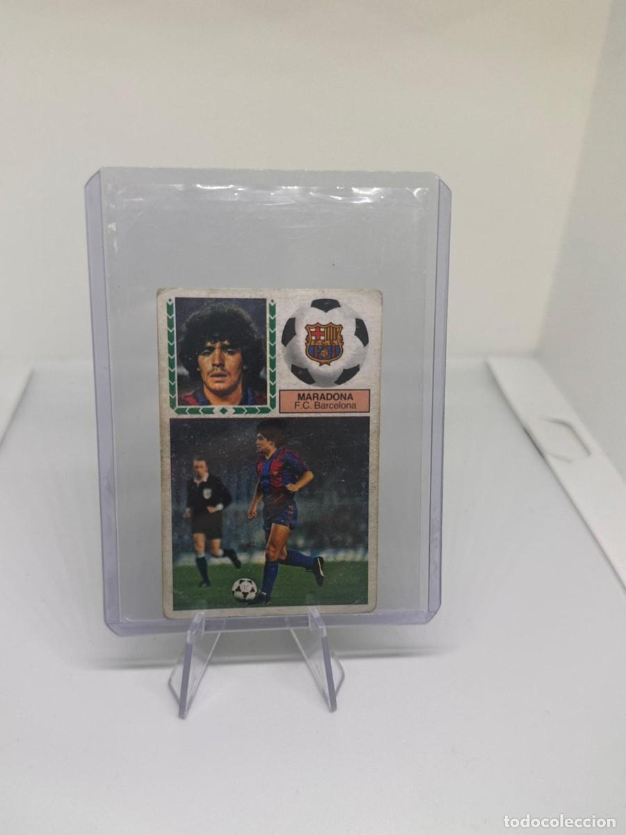 Cromos de f&uacute;tbol: Maradona FC Barcelona Liga Este 83 84 1983 1984 Sin pegar