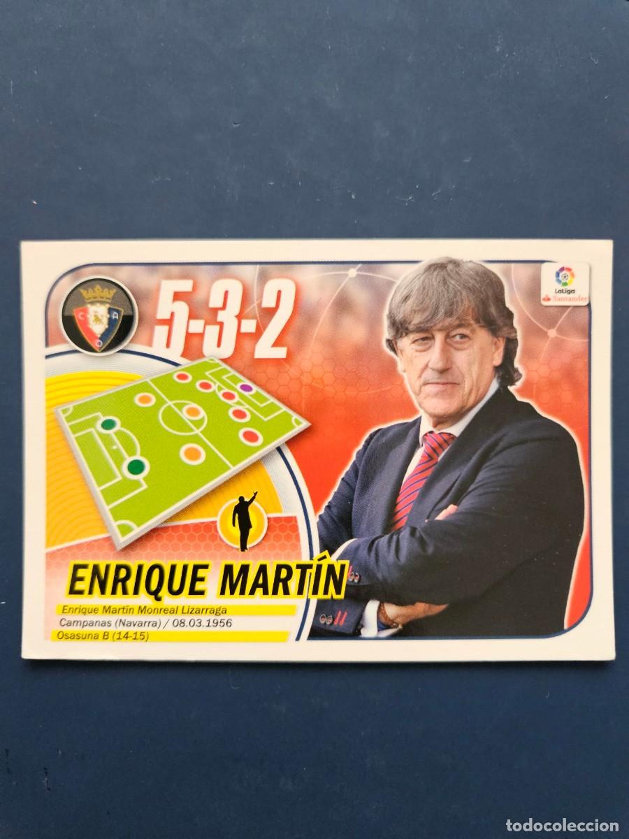 Cromos de f&uacute;tbol: N&ordm; 30 ENRIQUE MARTIN OSASUNA LOGO NUEVO LIGA ESTE 16 17 2016 2017 SIN PEGAR NUNCA PEGADO