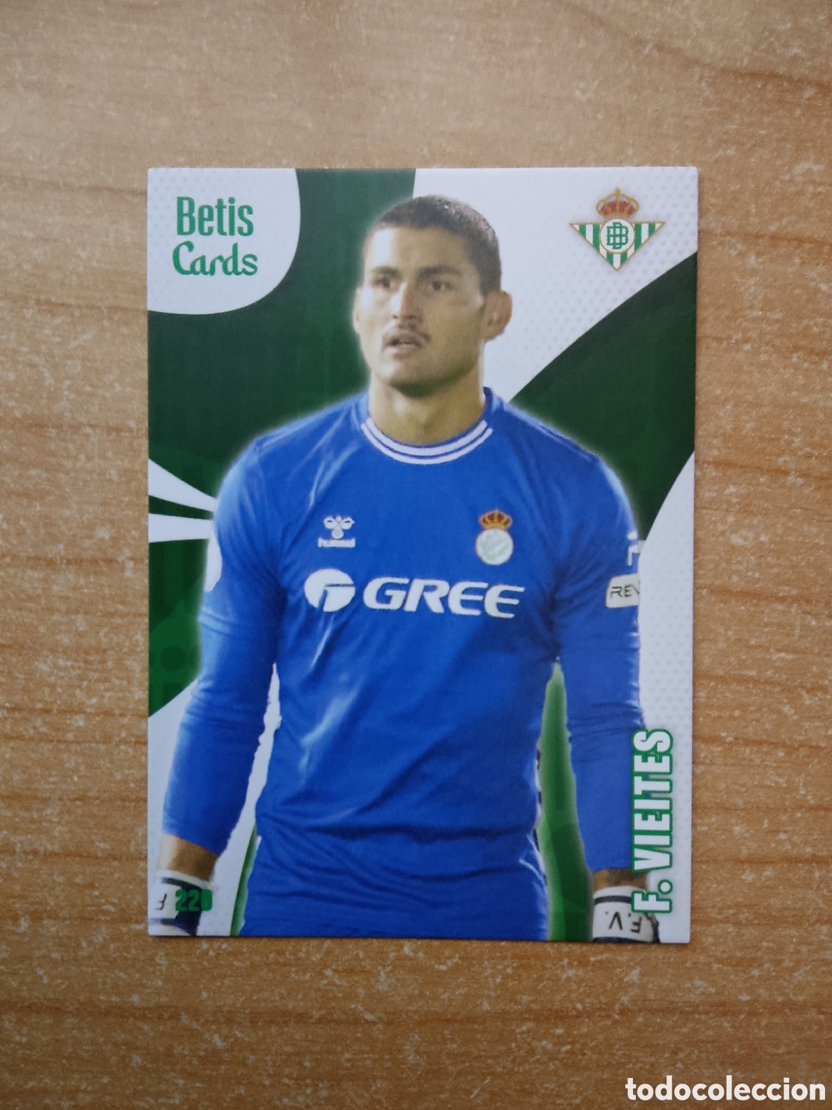 Cromos de f&uacute;tbol: 220 FRAN VIEITES REAL BETIS HOLY CARDS 2024 2025