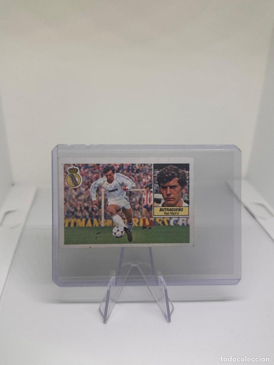 Cromos de f&uacute;tbol: Butrague&ntilde;o Real Madrid Liga Este 84 85 1984 1985 Sin pegar