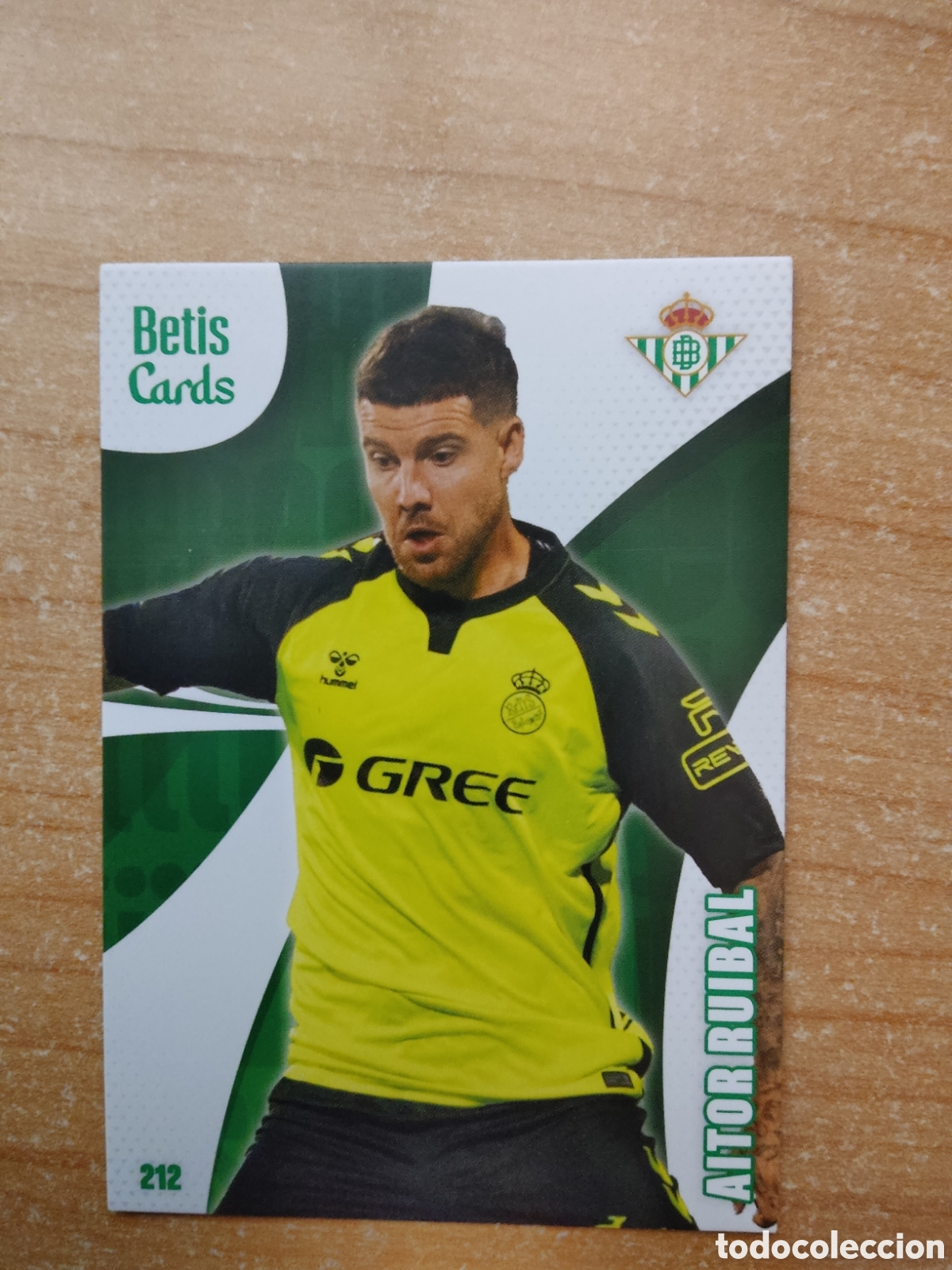 Cromos de f&uacute;tbol: 212 AITOR RUIBAL REAL BETIS HOLY CARDS 2024 2025