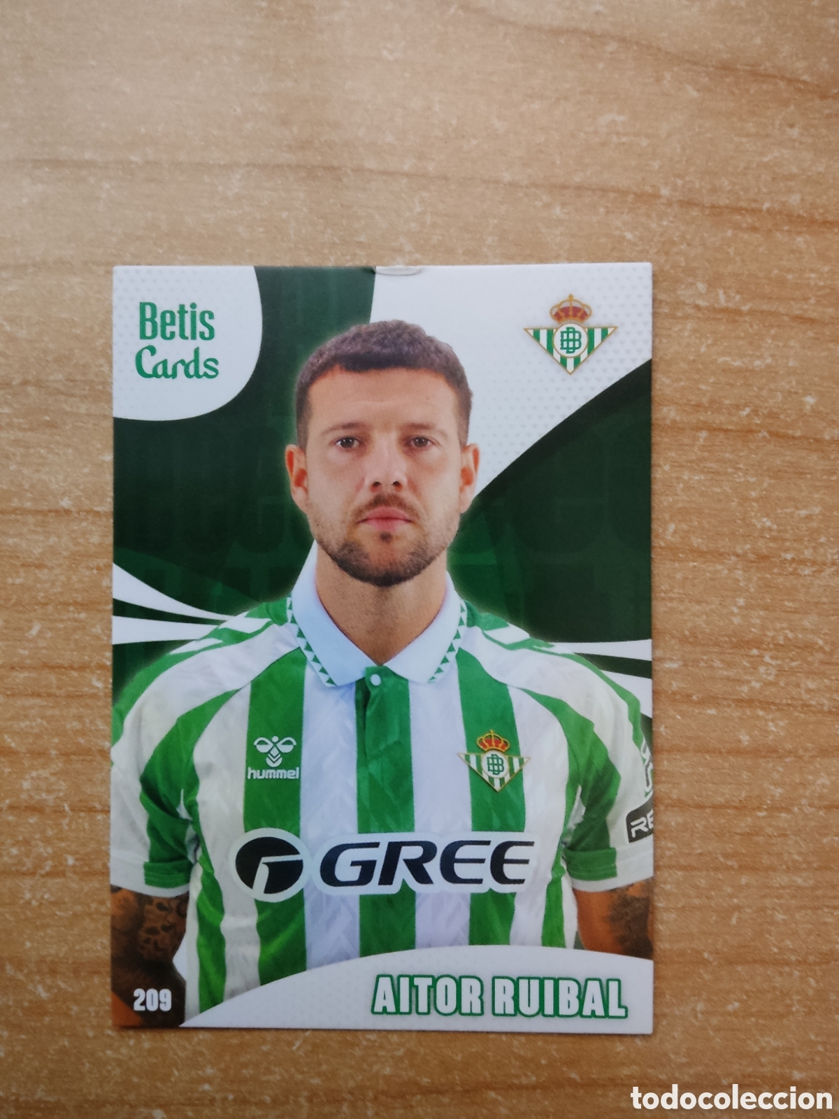 Cromos de f&uacute;tbol: 209 AITOR RUIBAL REAL BETIS HOLY CARDS 2024 2025