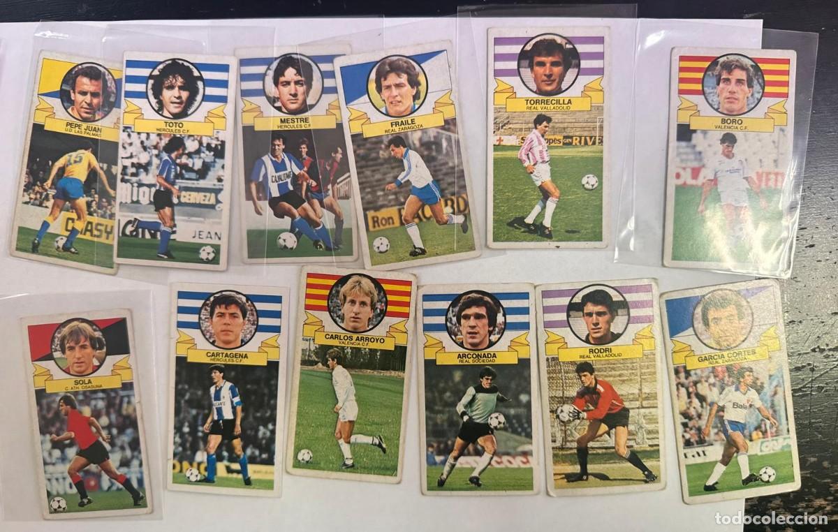 Football Stickers: Lote 12 Cards Liga Este 85 86 1985 1986 Sin pegar
